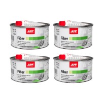 Lot de 4 Mastic fibre de verre APP Fiber - Pour fortes irrégularités, résistance mécanique élevée, 1,2 L