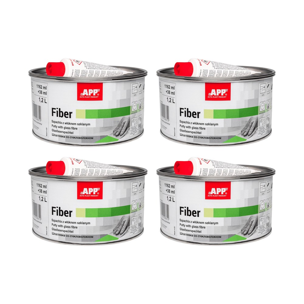 Lot de Mastic fibre de verre APP Fiber - Pour fortes irrégularités, résistance mécanique élevée