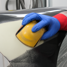 Lot de Mastic APP Poly Plast - Grain moyen et souplesse moyenne, pour carrosserie voiture