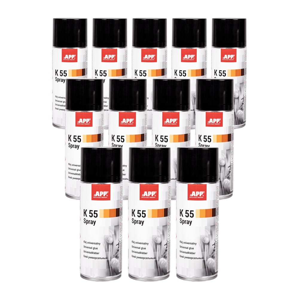 Lot de Colle universelle en bombe APP K55 Spray - Application précise, prise rapide, 400 ml