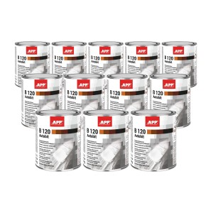 Lot de 12 Protection bitumineuse  APP B120 Autobit - Anticorrosion, insonorisante, au pinceau pour soubassements, 1,3 kg