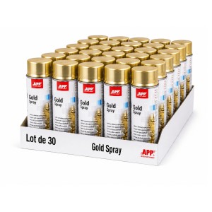 Lot de Bombe de peinture dorée APP Gold - Peinture acrylique, 400 ml