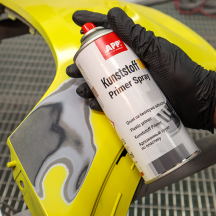 Lot de Primaire d’adhérence pour plastiques argent APP Kunststoff Primer - Mouillé sur mouillé, prêt à l’emploi, 400