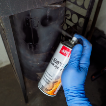Lot de Peinture haute température noire en bombe APP L 650°C Black Spray - Résiste jusqu’à 650°C, sans primaire, 400 ml