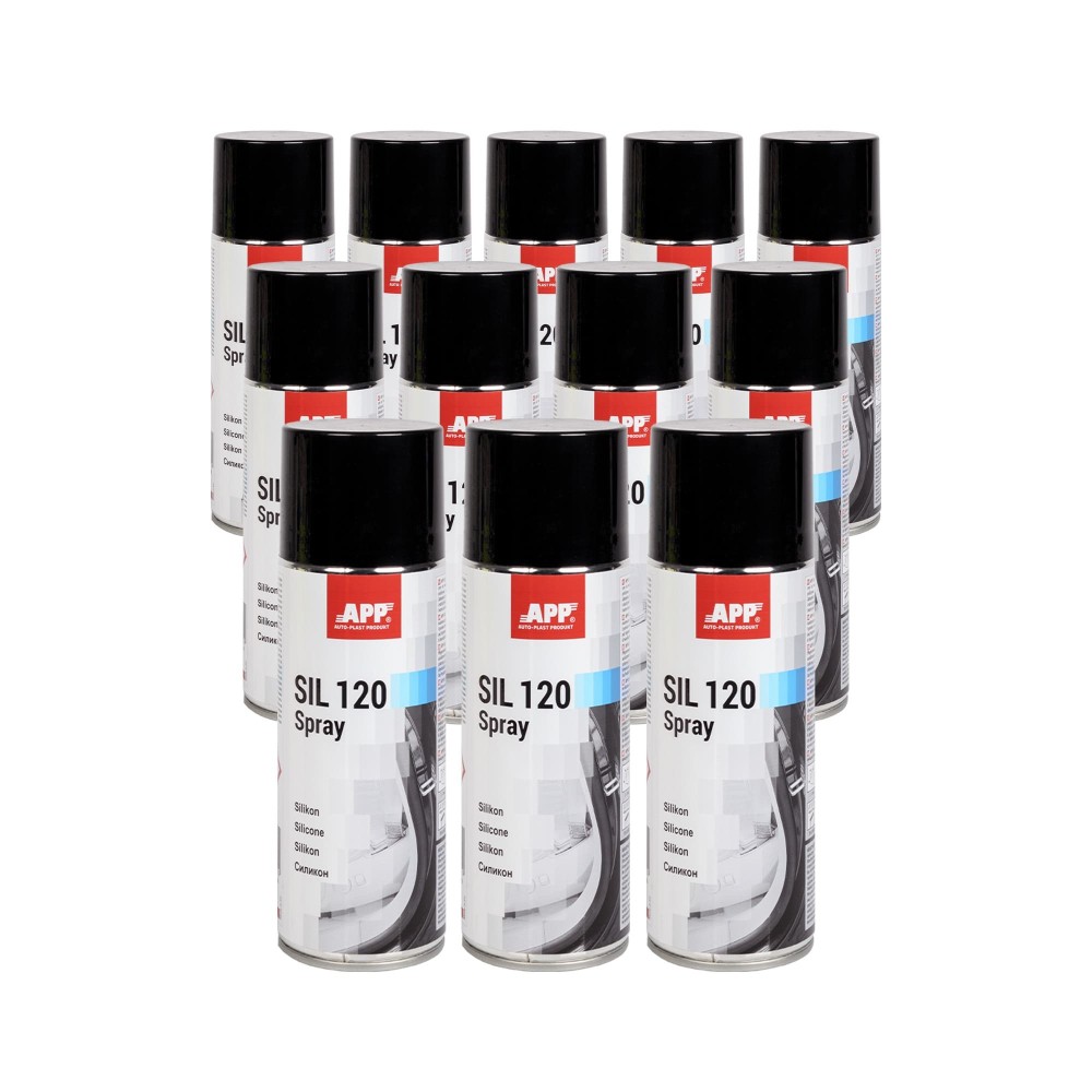 Lot de Lubrifiant silicone en bombe APP SIL 120 - Antistatique, protège de l’humidité, 400 ml