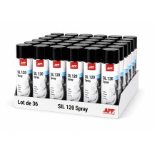 Lot de Lubrifiant silicone en bombe APP SIL 120 - Antistatique, protège de l’humidité, 400 ml
