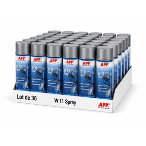 Lot de Vaseline technique en bombe APP W 11 Spray - Anticorrosion, chasse l’humidité, 400 ml