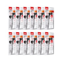 Lot de 12 Pâte à joint moteur noire APP Gasket HT - Haute température jusqu’à 315°C, 105 g