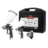 Kit pistolets à peinture professionnel NTools FX Standard SET – FX3 PLUS LVMP Buse 1,3mm, FX3 MINI HVLP Buse 1,0mm et régulateur MANO 10