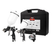 Kit pistolets à peinture professionnel NTools FX PRO SET – FX4 PLUS LVMP Buse 1,3mm, FX3 MINI HVLP Buse 1,0mm et régulateur MANO 10