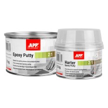 Mastic époxy “étain à froid” APP Epoxy Putty avec durcisseur, kit 1,5 kg