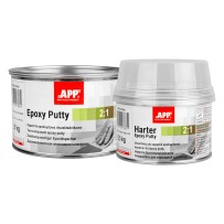 Mastic époxy “étain à froid” APP Epoxy Putty, kit 1.5kg, avec durcisseur