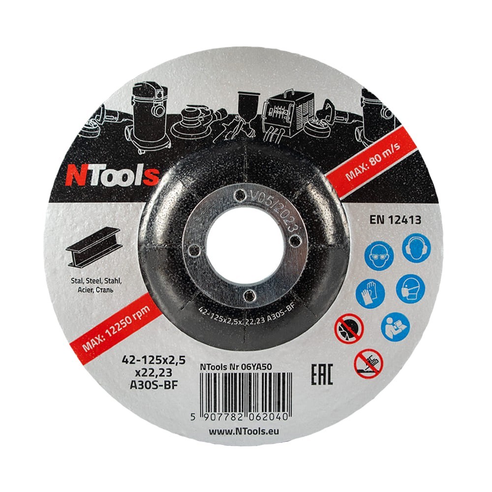 Disque à tronçonner NTools SDCS 125 x 2,5 x 22,23 mm