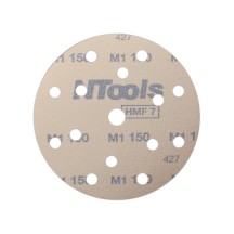 Set de disque abrasif auto-agrippant Ø150 mm NTools HMF 7 - 15 trous, anti-encrassement, boîte de 100