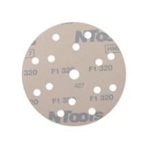 Set de disque abrasif auto-agrippant Ø150 mm NTools HMF 7 - 15 trous, anti-encrassement, boîte de 100