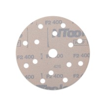 Set de disque abrasif auto-agrippant Ø150 mm NTools HMF 7 - 15 trous, anti-encrassement, boîte de 100