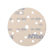 Disque abrasif auto-agrippant Ø150 mm NTools HMF 7 - 15 trous, anti-encrassement, lot de 10