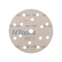 Disque abrasif auto-agrippant Ø150 mm NTools HMF 7 - 15 trous, anti-encrassement, lot de 10