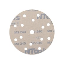 Disque abrasif auto-agrippant Ø150 mm NTools HMF 7 - 15 trous, anti-encrassement, lot de 10