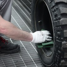 Rouleau de non-tissé abrasif APP WSR 222 - Anti-encrassement, pour zones difficiles d’accès