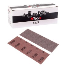 Bande abrasive en maille auto-agrippante NTools SWS - Grain agressif, 70 x 198 mm, 50 pièces