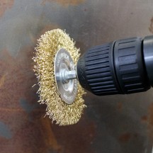 Brosse métallique NTools Wire Brush - Tige hexagonale 1/4, pour perceuse et visseuse