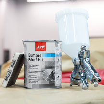Peinture pare-choc structurale satin 1L  – APP Bumper Paint 2 in 1