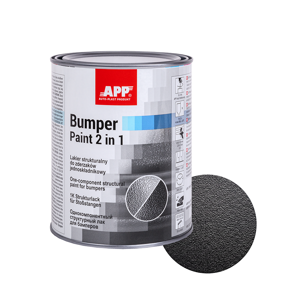 Peinture pare-choc structurale satin 1L  – APP Bumper Paint 2 in 1