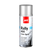 APP Rally 400 Color Spray - Bombe de peinture argentée brillante | Peinture acrylique en spray | Bombe peinture argentée brillante pour toutes les surfaces avec une haute couverture | 400 ml