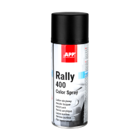 Bombe de peinture noire maté APP Rally 400 - Peinture acrylique, 400 ml