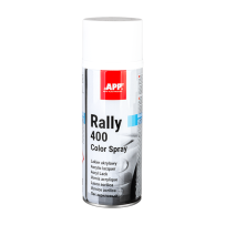 Bombe de peinture blanche brillante APP Rally 400 - Peinture acrylique, 400 ml