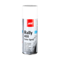 Bombe de peinture blanche maté APP Rally 400 - Peinture acrylique, 400 ml
