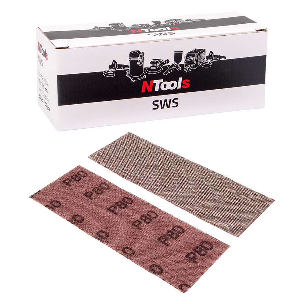 Bande abrasive en maille NTools SWS 70x200mm 50 pièces