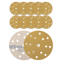 Disque abrasif pour ponceuse NTools HMF 7 150mm avec 15 Trous 10 pièces