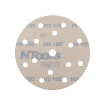 Disque abrasif auto-agrippant Ø150 mm NTools HMF 7 - 15 trous, anti-encrassement, lot de 10