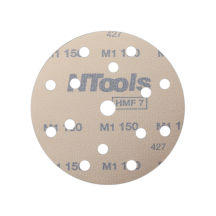 Disque abrasif auto-agrippant Ø150 mm NTools HMF 7 - 15 trous, anti-encrassement, lot de 10
