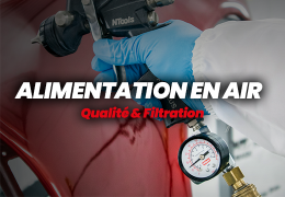 Alimentation en air des pistolets de peinture: qualité, filtration et séchage en carrosserie